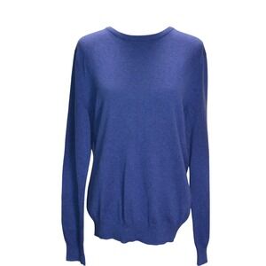 J.Crew Cotton Cashmere Blend Sweater Men's Blue Crewneck Long Sleeve Casual